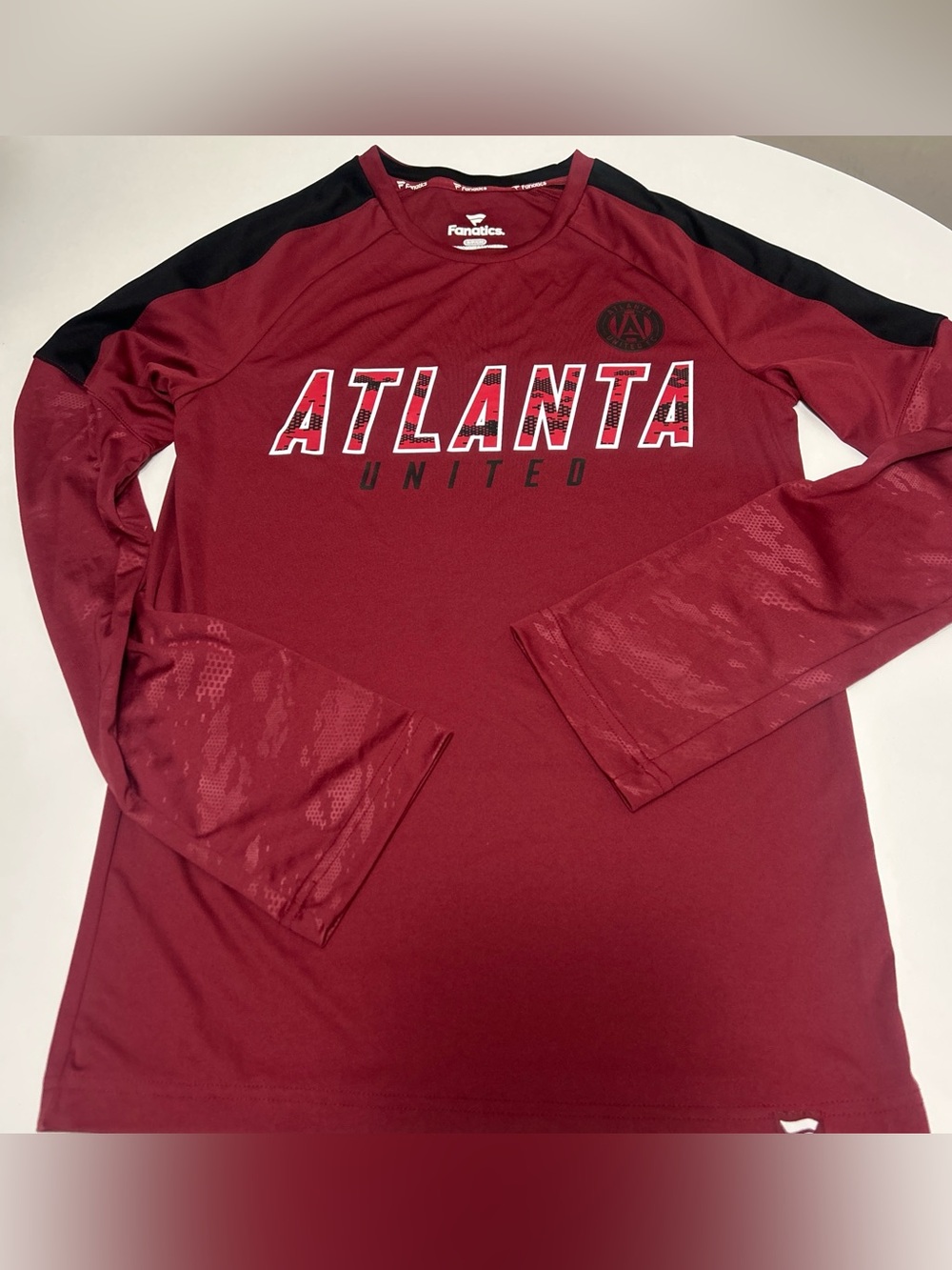 Fanatics Maroon and Black Atlanta United Graphic Long Sleeve Tee